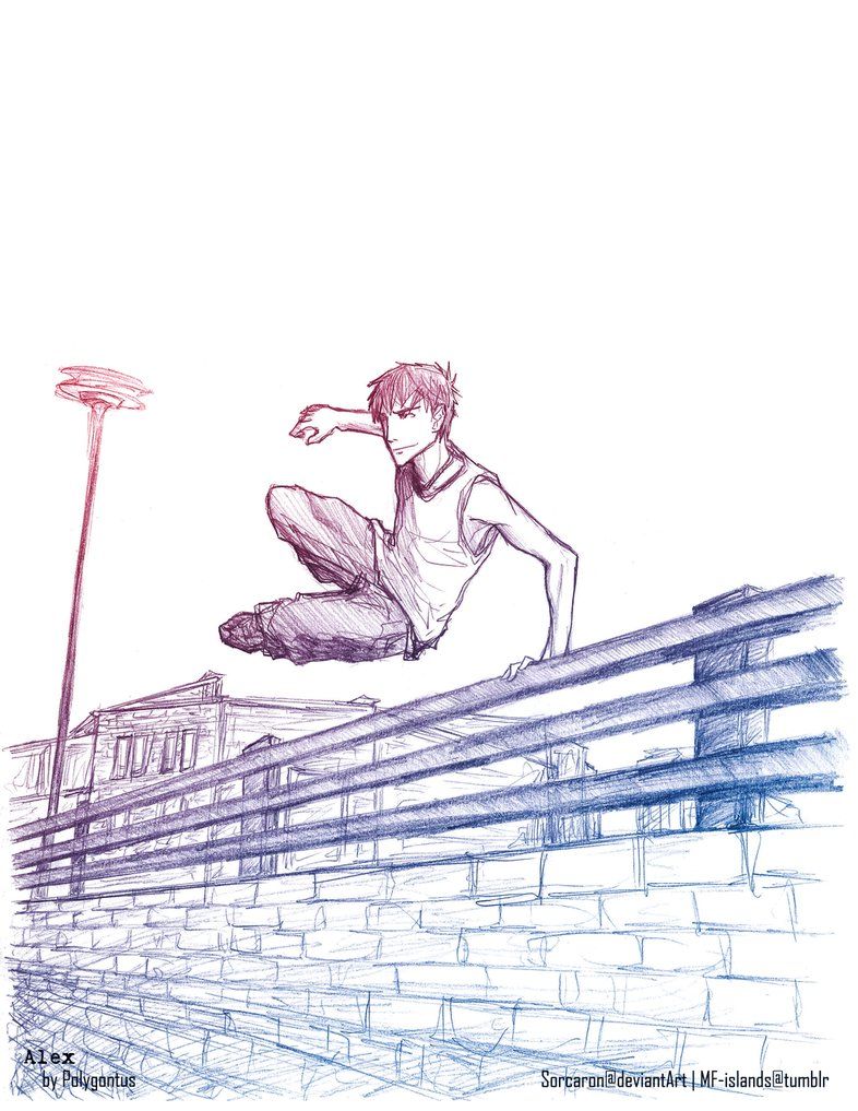 786x1017 Polygontus - Parkour Drawing