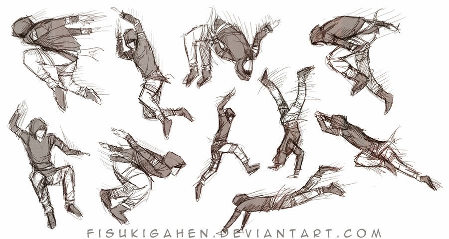 900x479 Parkour Girl - Parkour Drawing