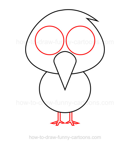 500x558 How To Draw A Parrot - Parrot Drawing Easy