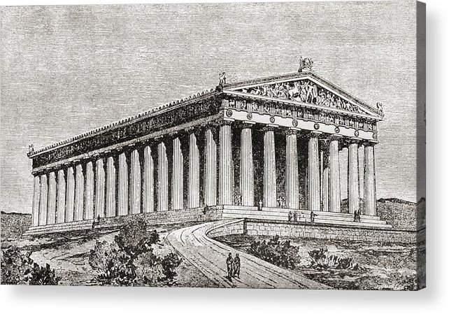 Parthenon Drawing At PaintingValley.com | Explore Collection Of ...