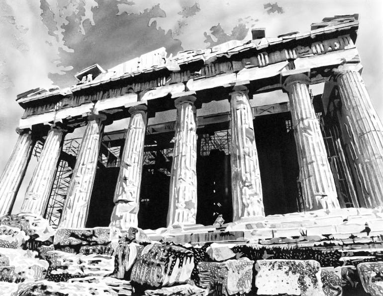 Parthenon Drawing at PaintingValley.com | Explore collection of ...