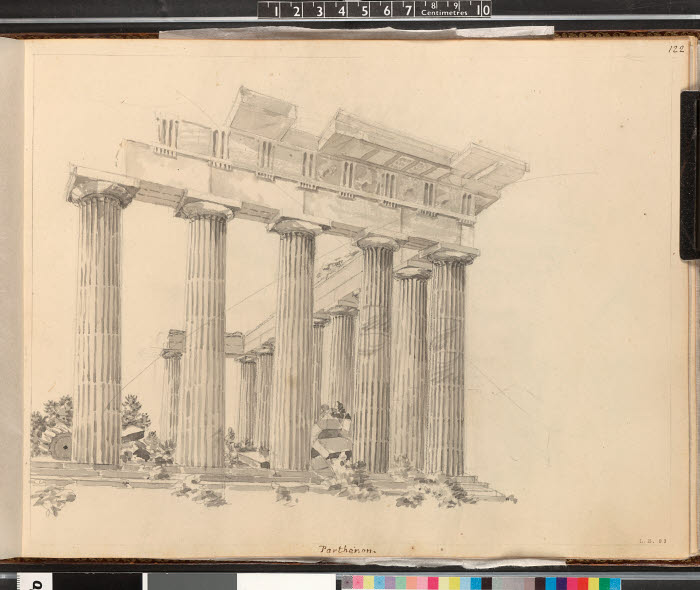 700x590 Parthenon, Sketch Book, Drawing The British Museum Images - Parthenon Drawing