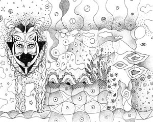 300x240 Particle Drawings Fine Art America - Particle Drawing