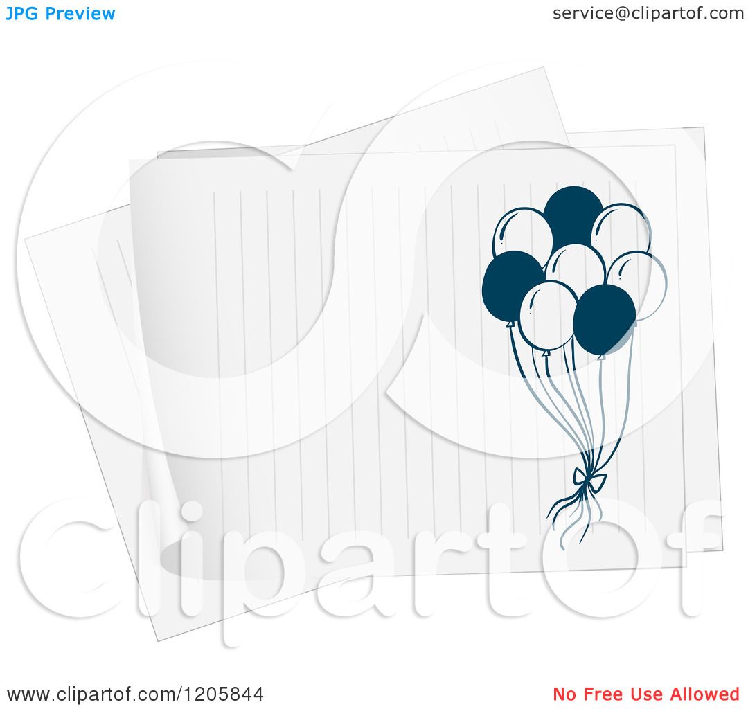 1080x1024 cartoon of a drawing of party balloons on ruled paper - Party Balloons Drawing
