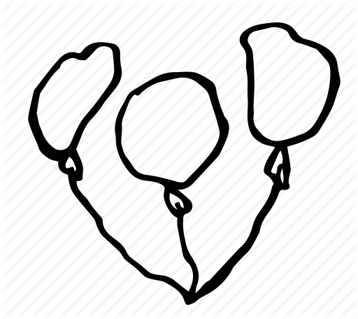 512x456 balloons, hand drawing, happy birthday, kids doodle, party - Party Balloons Drawing