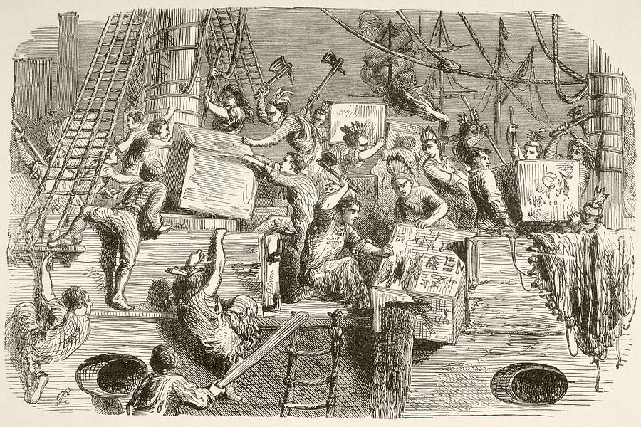 900x600 the boston tea party, december drawing - Party Drawing