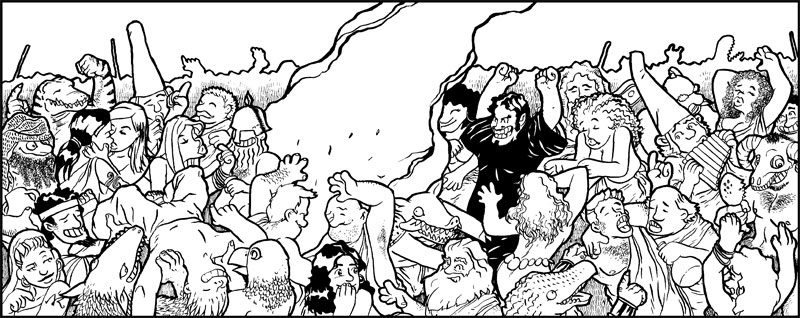 800x318 Summer - Party Drawing