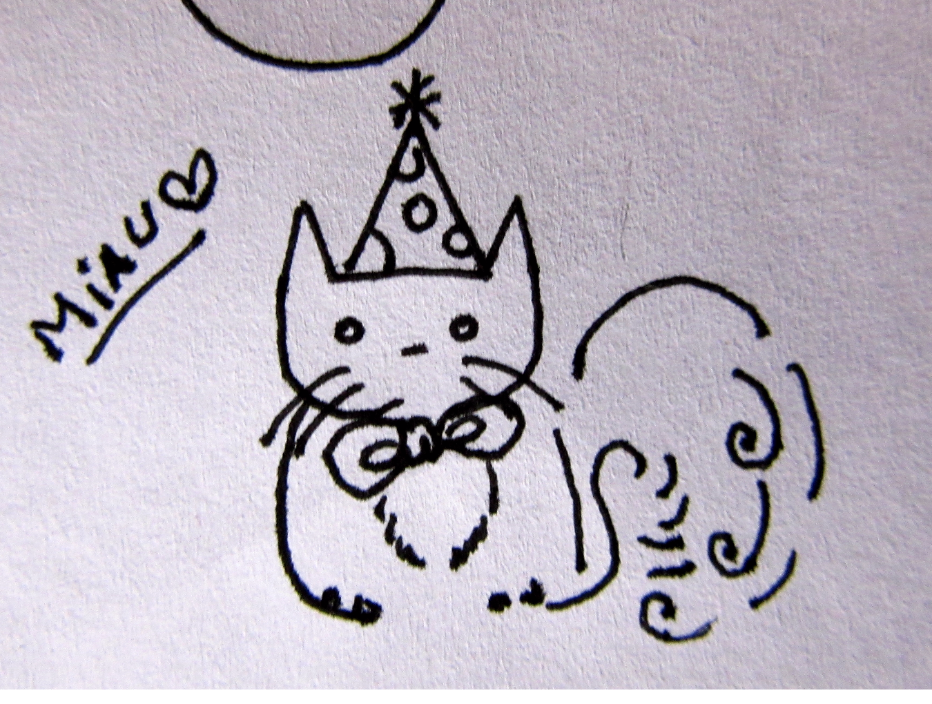 1350x1020 forum draw a cat with a party hat - Party Hat Drawing