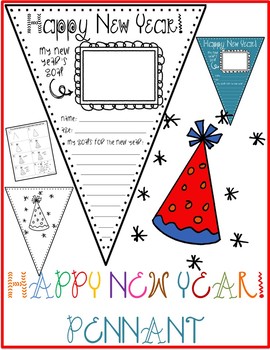 270x350 happy new year pennant party hat drawing - Party Hat Drawing