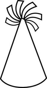 159x297 Coloring - Party Hat Drawing