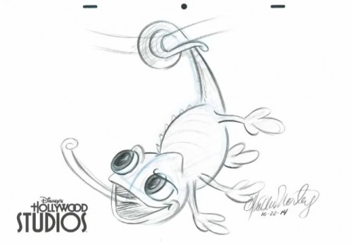 500x347 learn to draw rapunzel's sidekick, pascal the disney blog - Pascal Drawing