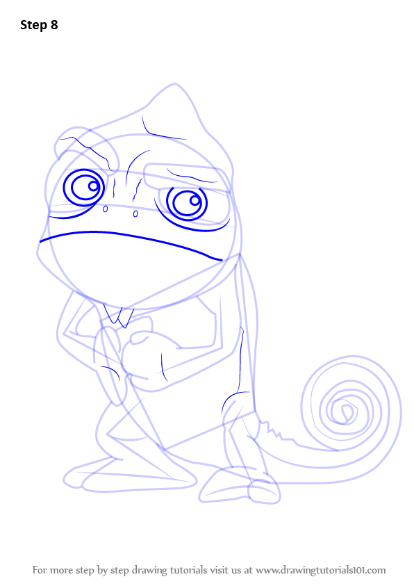 Learn How To Draw Pascal From Tangled - Pascal Tangled Drawing. 