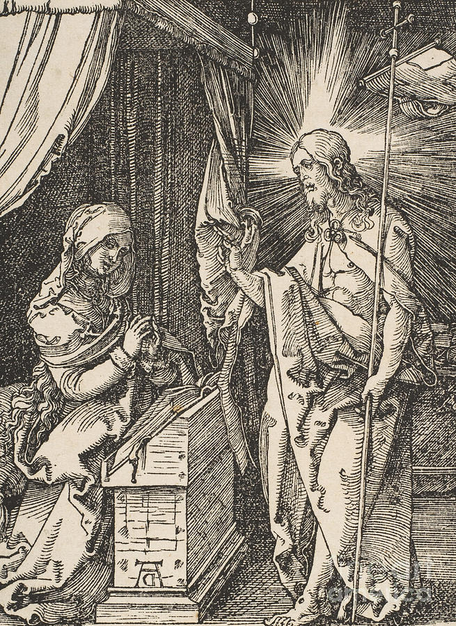 655x900 christ appearing to his mother, from the small passion drawing - Passion Drawing