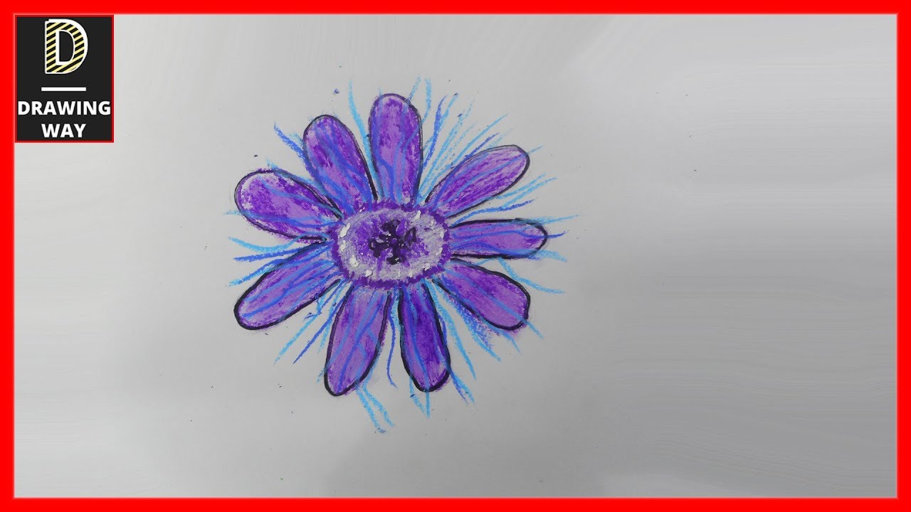 1280x720 how tow draw a passion flower step - Passion Flower Drawing