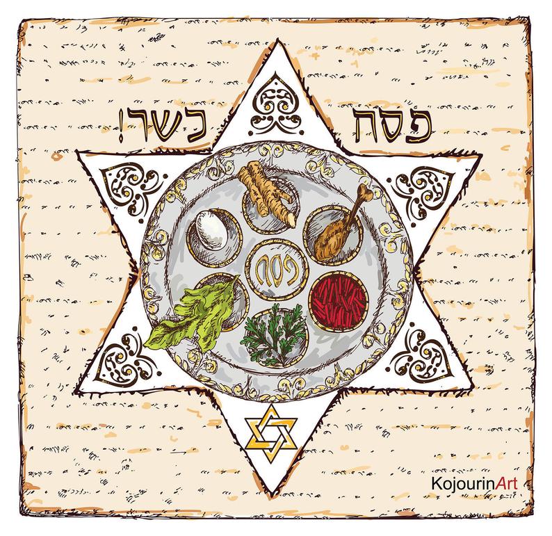 794x771 passover greeting card seder plate happy holiday card etsy - Passover Drawing