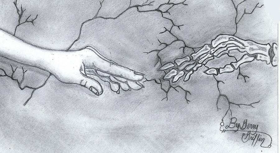 900x493 reaching out for the past and beyond the grave drawing - Past Of Drawing