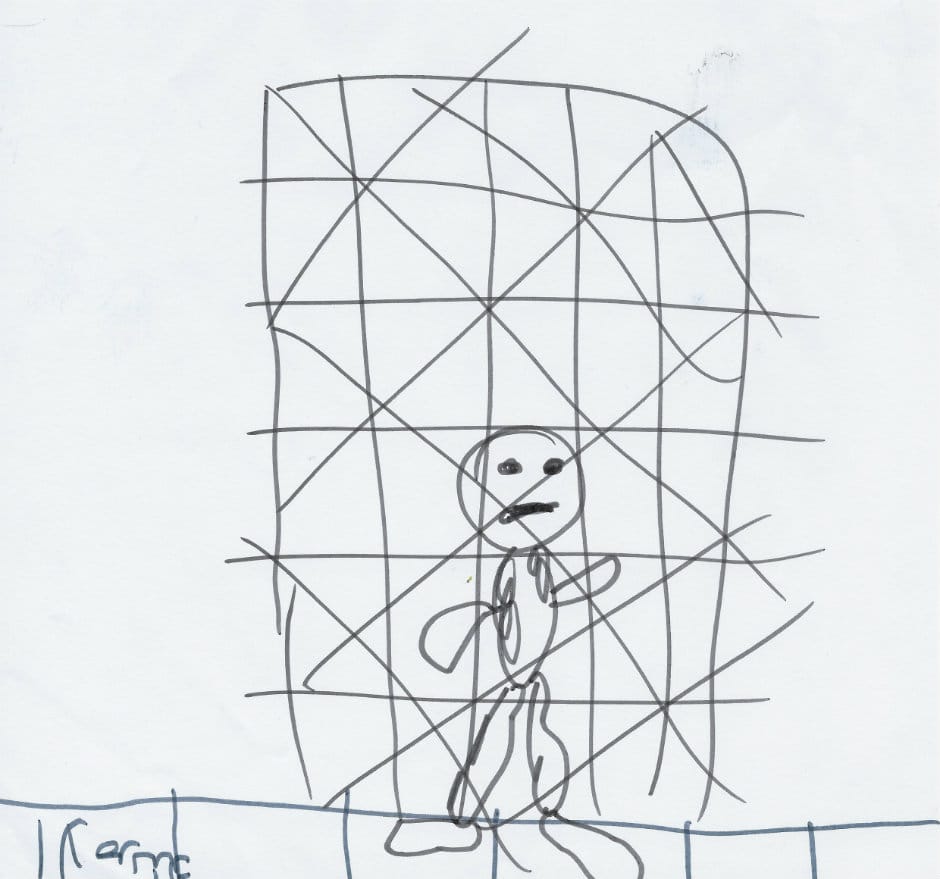 940x879 refugee drawings reveal past traumas and future hopes balkan insight - Past Of Drawing