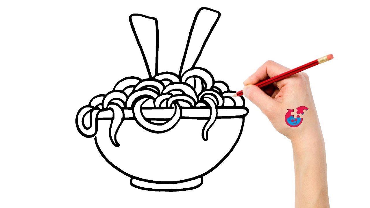 1280x720 how to draw pasta - Pasta Drawing