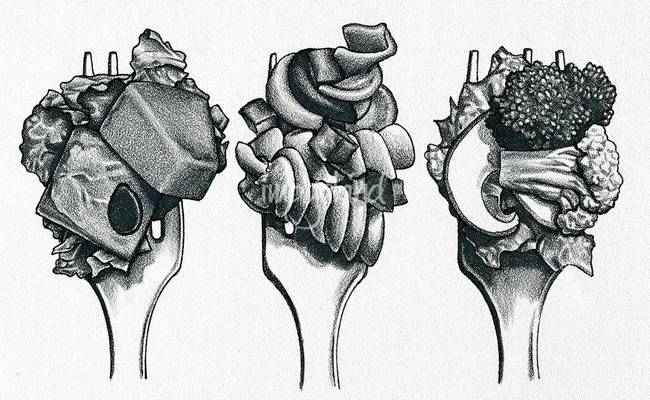 650x400 salads!!! - Pasta Drawing