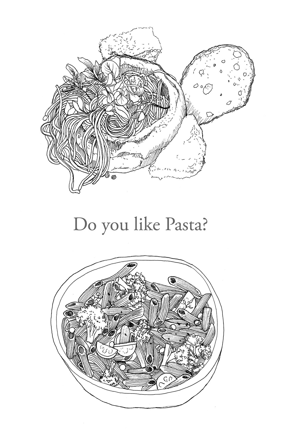 1200x1845 pen drawing pasta pen drawing in draw, drawing studies - Pasta Drawing