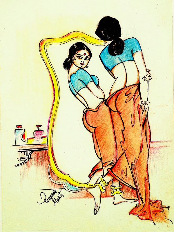 600x800 sketches and drawings pencils and dry pastel colour drawing - Pastel Colour Drawing