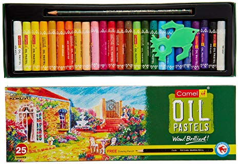 466x319 camlin kokuyo oil pastel + free drawing pencil - Pastel Colour Drawing