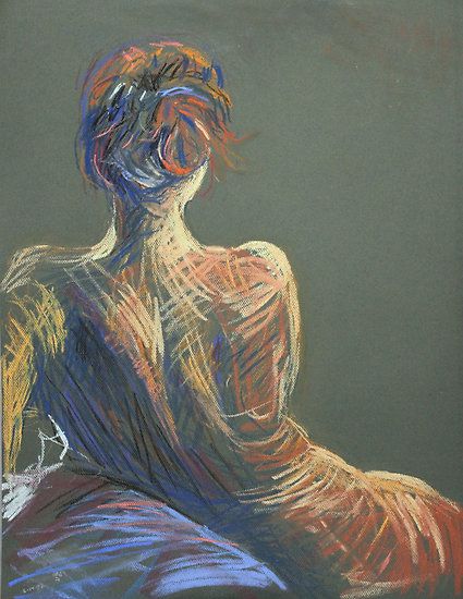 425x550 Red Head Pastel Drawing - Pastel Drawing