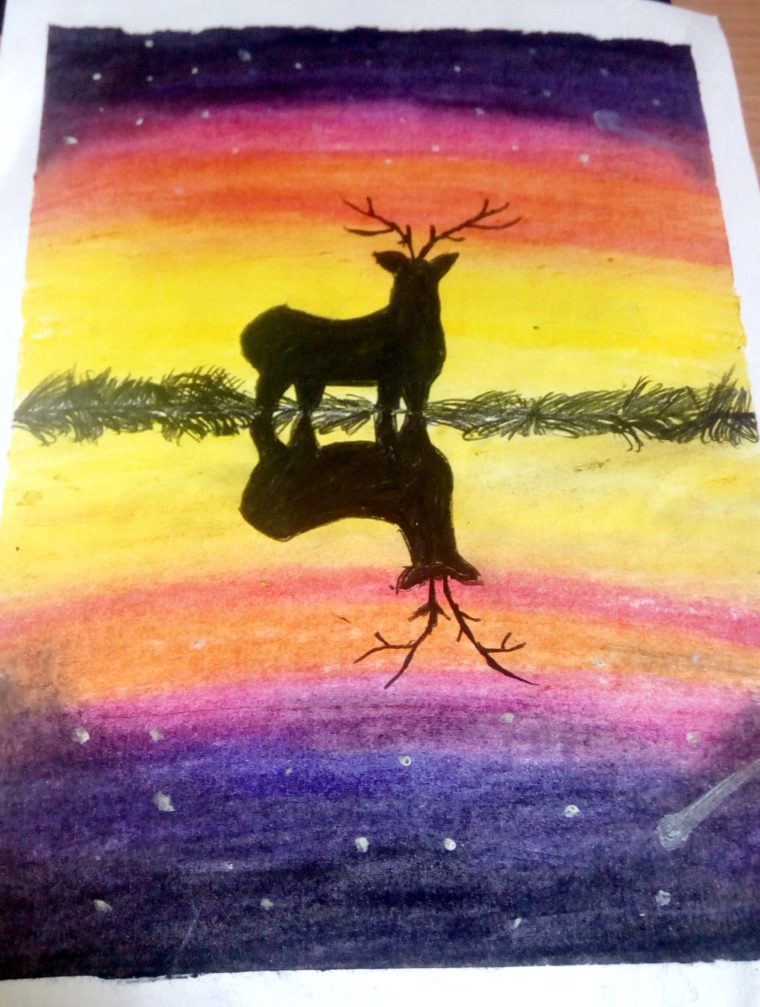 760x1007 Oil Pastel Drawings - Pastel Drawing