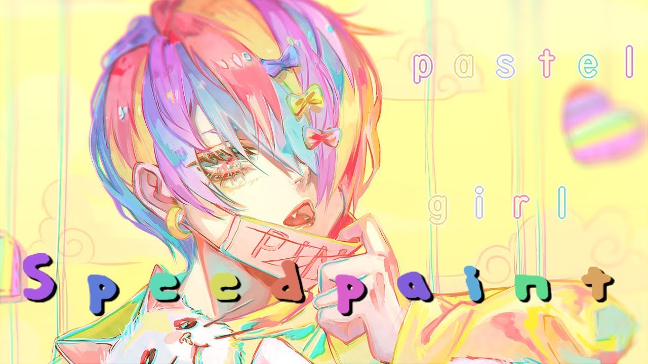 1280x720 pastel girl challenge anime speedpaint - Pastel Girl Drawing
