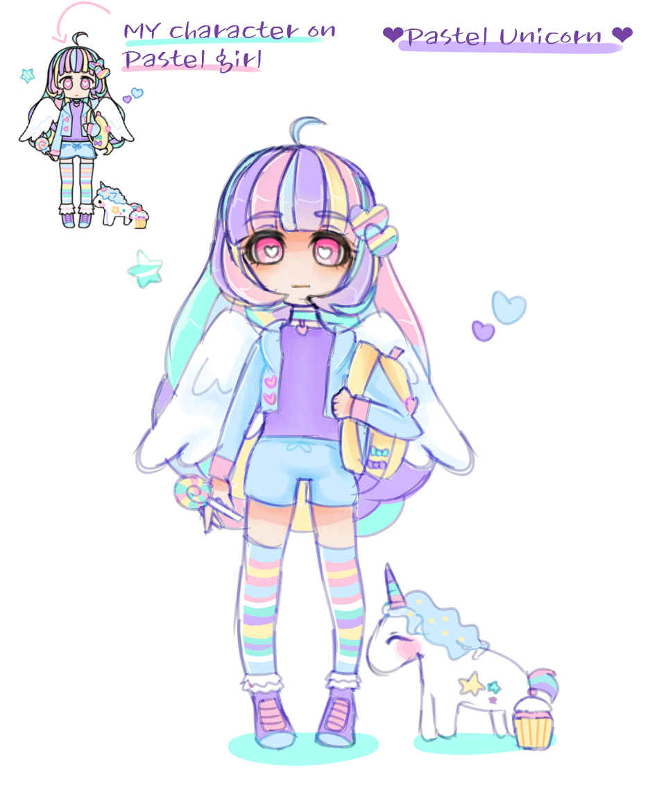 960x1152 Pastel Girl - Pastel Girl Drawing