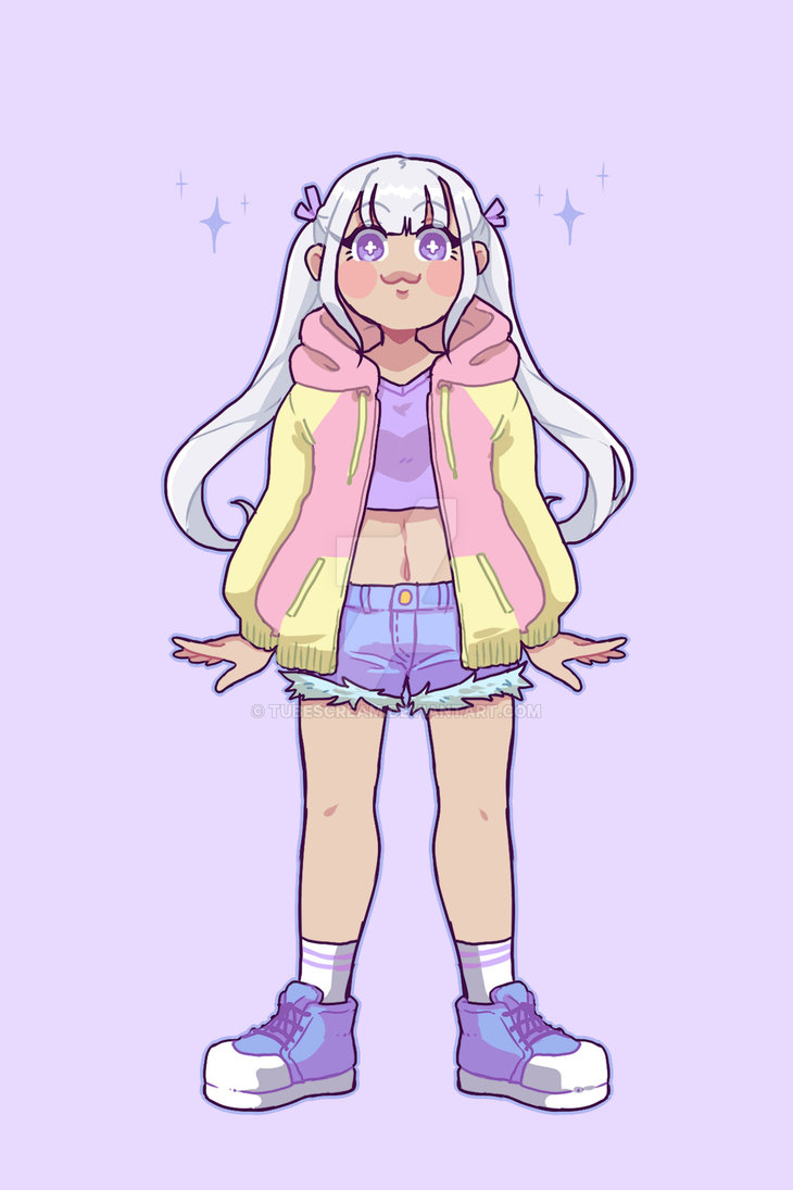 730x1095 Pastel Girl - Pastel Girl Drawing