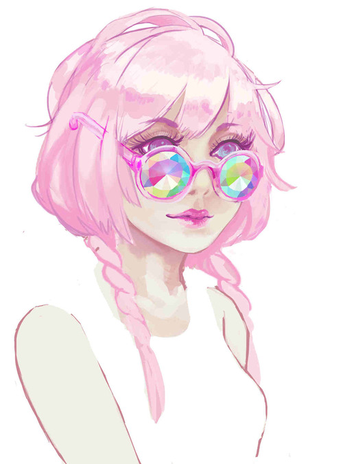 500x675 Pastel Girl Shared - Pastel Girl Drawing