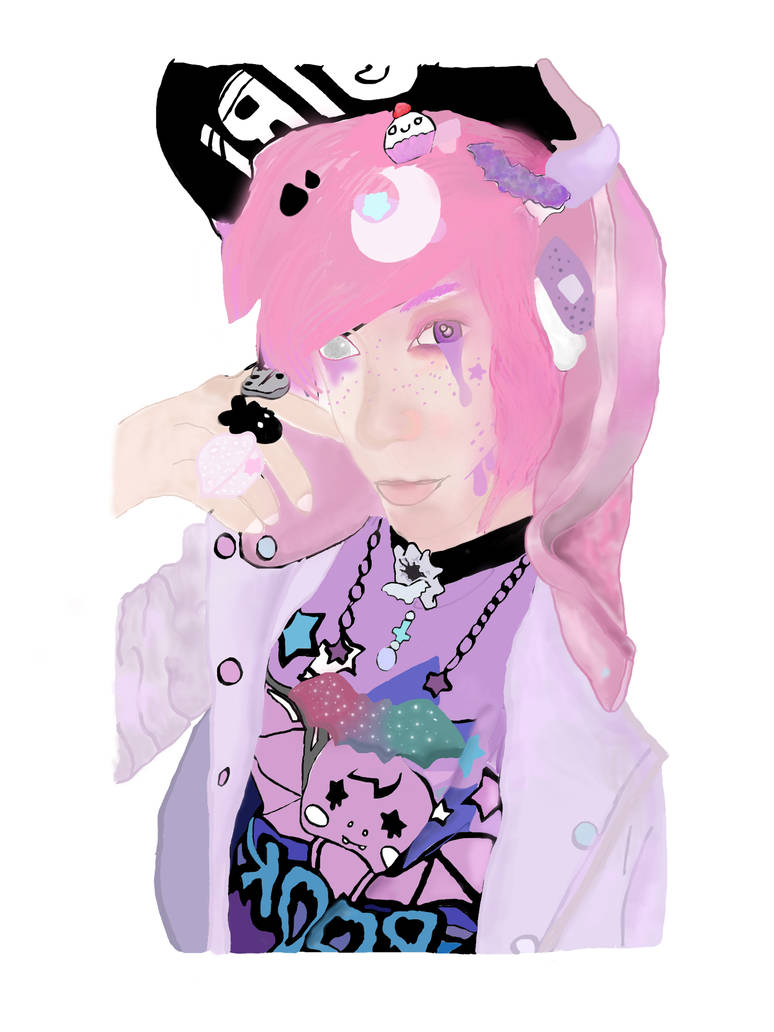 774x1032 pastel goth drawing - Pastel Goth Drawing