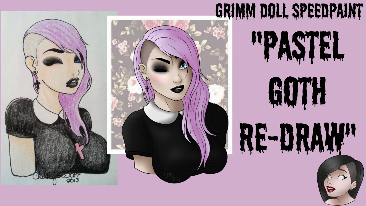 1280x720 pastel goth re - Pastel Goth Drawing