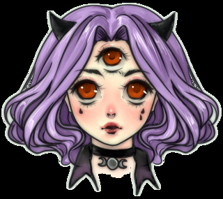 320x285 three eyes girl some pastel goth inspiration - Pastel Goth Drawing