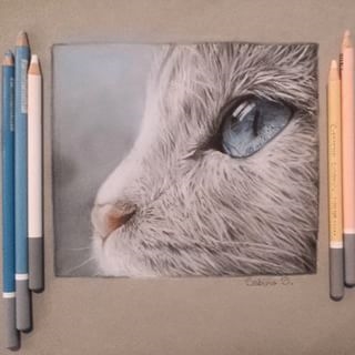 320x320 Pastel Pencil Stabilo Prussian Blue - Pastel Pencil Drawing