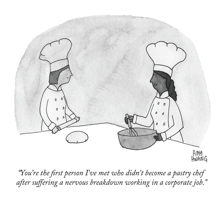 900x807 two pastry chefs drawing - Pastry Drawing