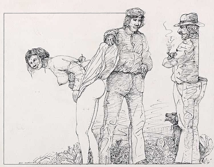 750x585 original pat andrea drawing inscribed to jan cremer - Pat Drawing