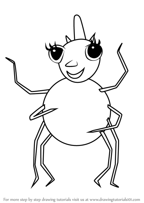 567x800 learn how to draw miss spider from miss spider's sunny patch - Patch Drawing