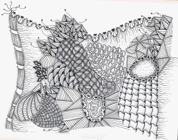 600x473 encuentros para explorar la creatividad dibujo zen, patch drawing - Patch Drawing