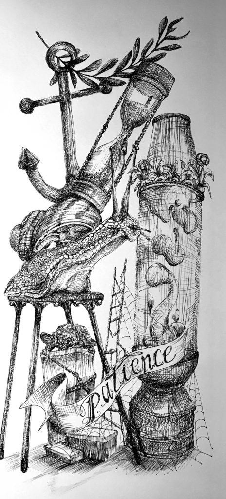 464x1024 Drawing For Peace - Patience Drawing