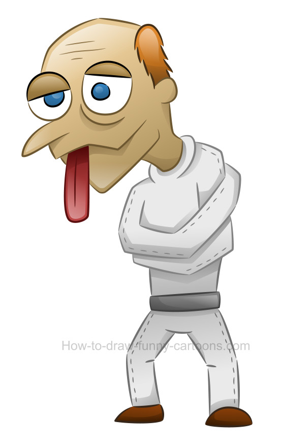 553x882 How To Draw A Cartoon Crazy Patient - Patient Drawing