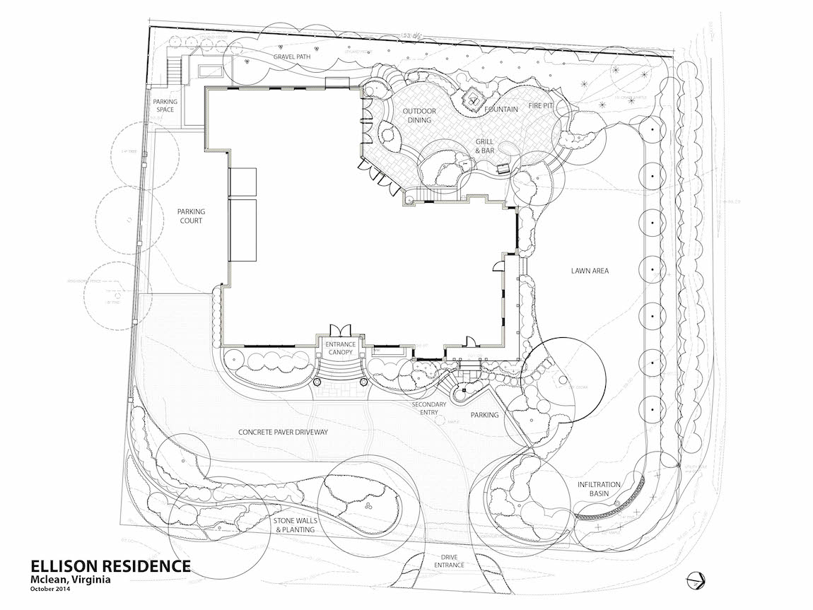1150x863 mclean virginia landscape design overcomes site limitations - Patio Drawing