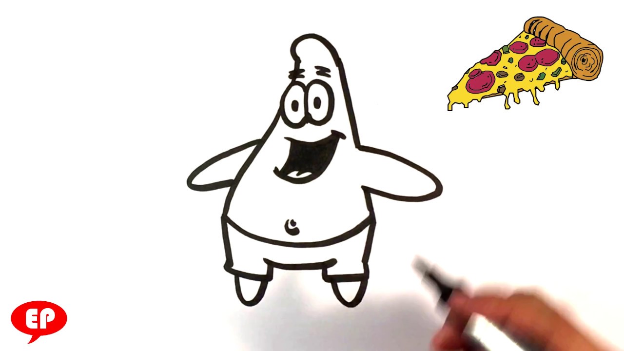 1280x720 how to draw patrick star spongebob squarepants - Patrick Drawing