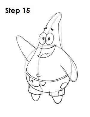 300x388 how to draw patrick star - Patrick Drawing