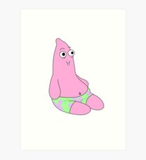 210x230 patrick star drawing art prints redbubble - Patrick Drawing
