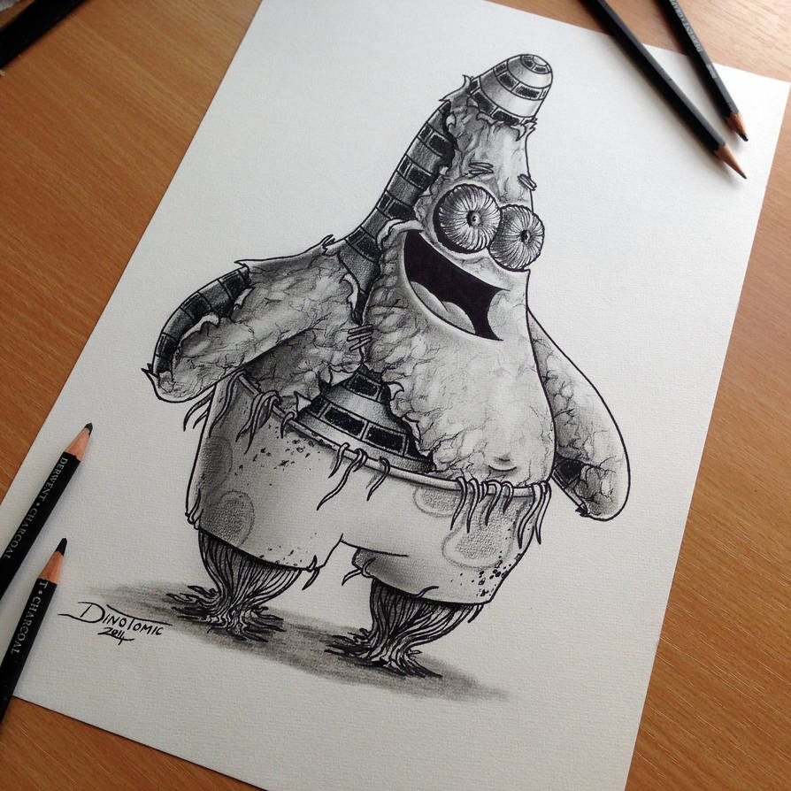 894x894 patrick star pencil drawing - Patrick Drawing