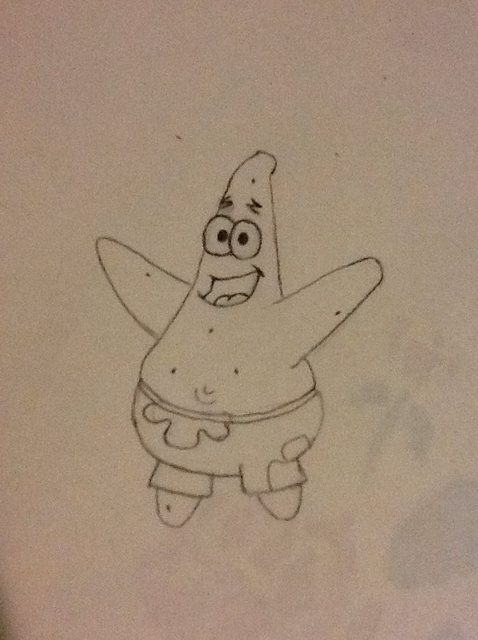 478x640 how to draw patrick star - Patrick Star Drawing