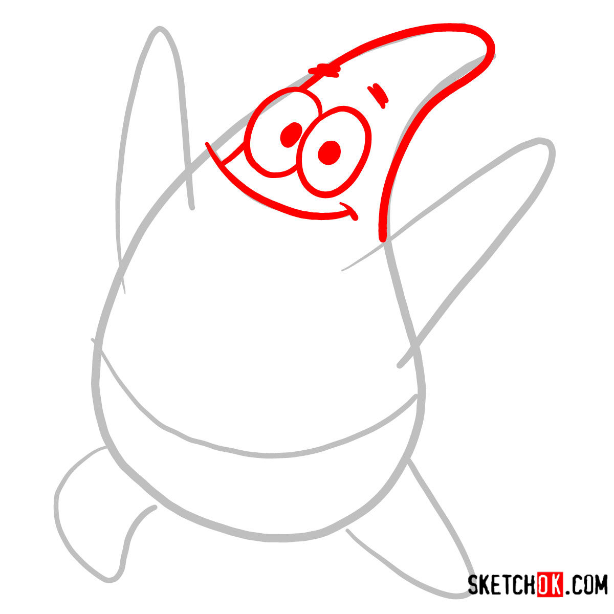 1200x1200 how to draw patrick star spongebob - Patrick Star Drawing
