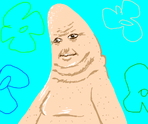 300x250 uncomfortably realistic patrick star drawing - Patrick Star Drawing